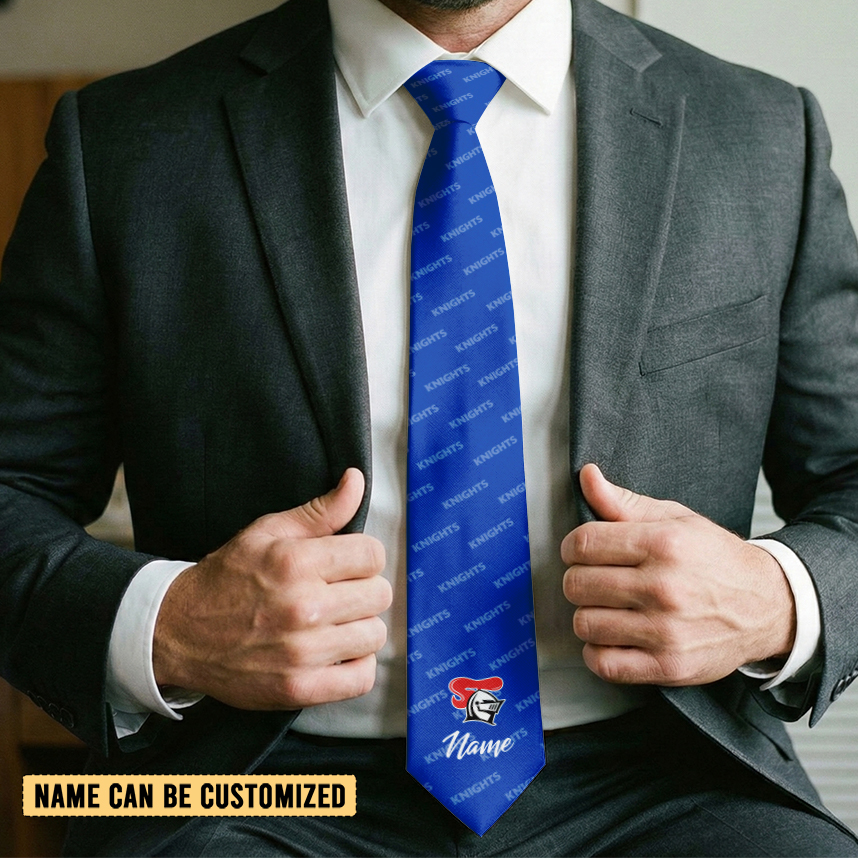 Auspiritmerch Newcastle Knights Personalized Necktie Gifts For Fans