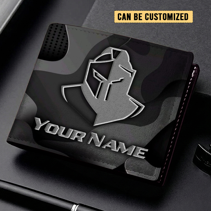 Auspiritmerch Gold Coast Titans Personalized Leather Wallet Gift For Fans