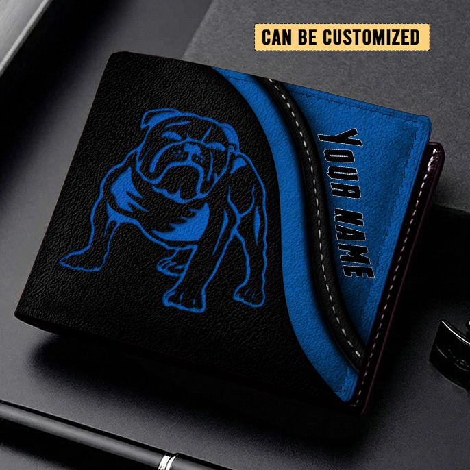 Auspiritmerch Canterbury-Bankstown Bulldogs Personalized Leather Wallet Gift For Fans