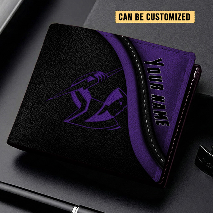 Auspiritmerch Melbourne Storm Personalized Leather Wallet Gift For Fans