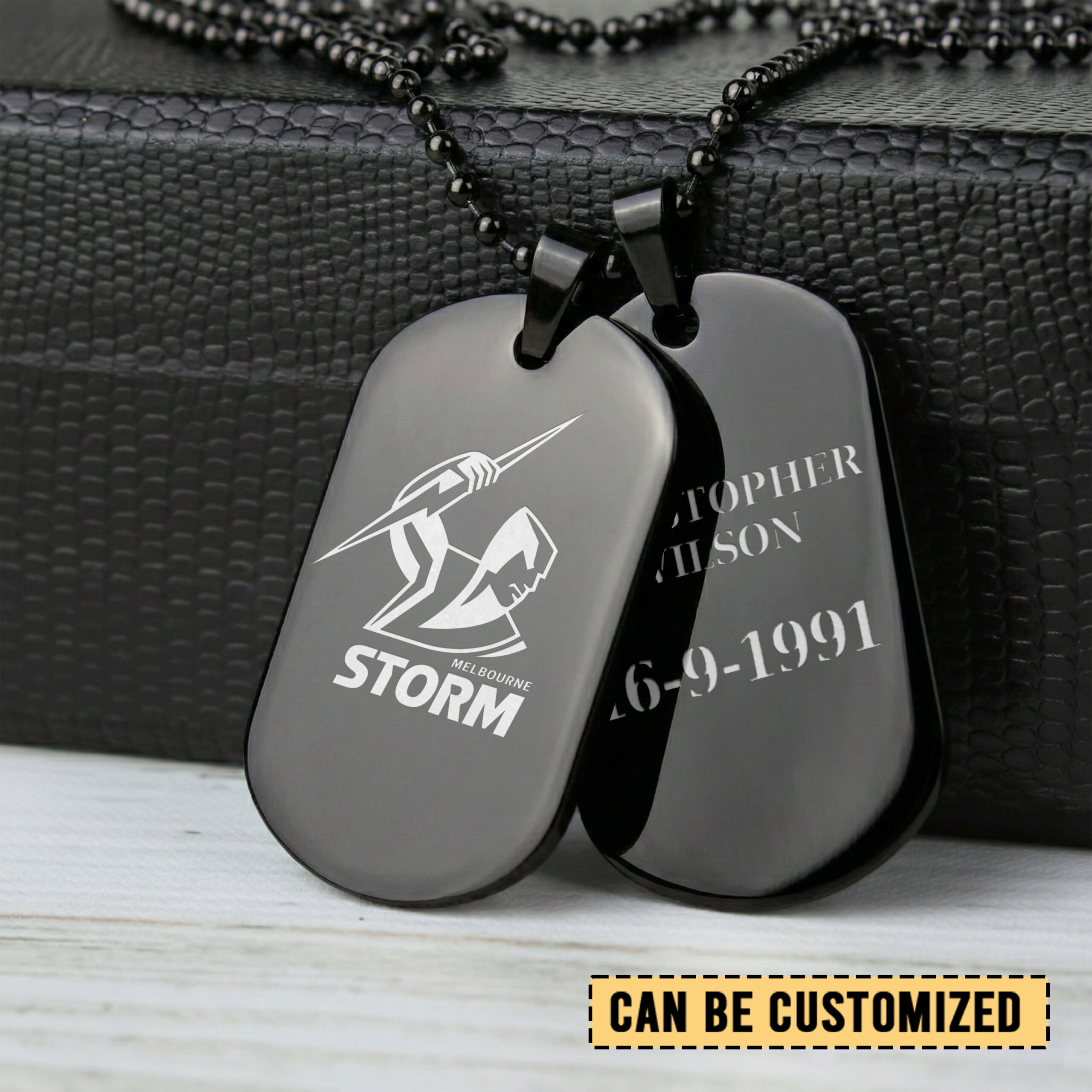 Auspiritmerch Melbourne Storm Personalized Necklace Dog Tag For Fans