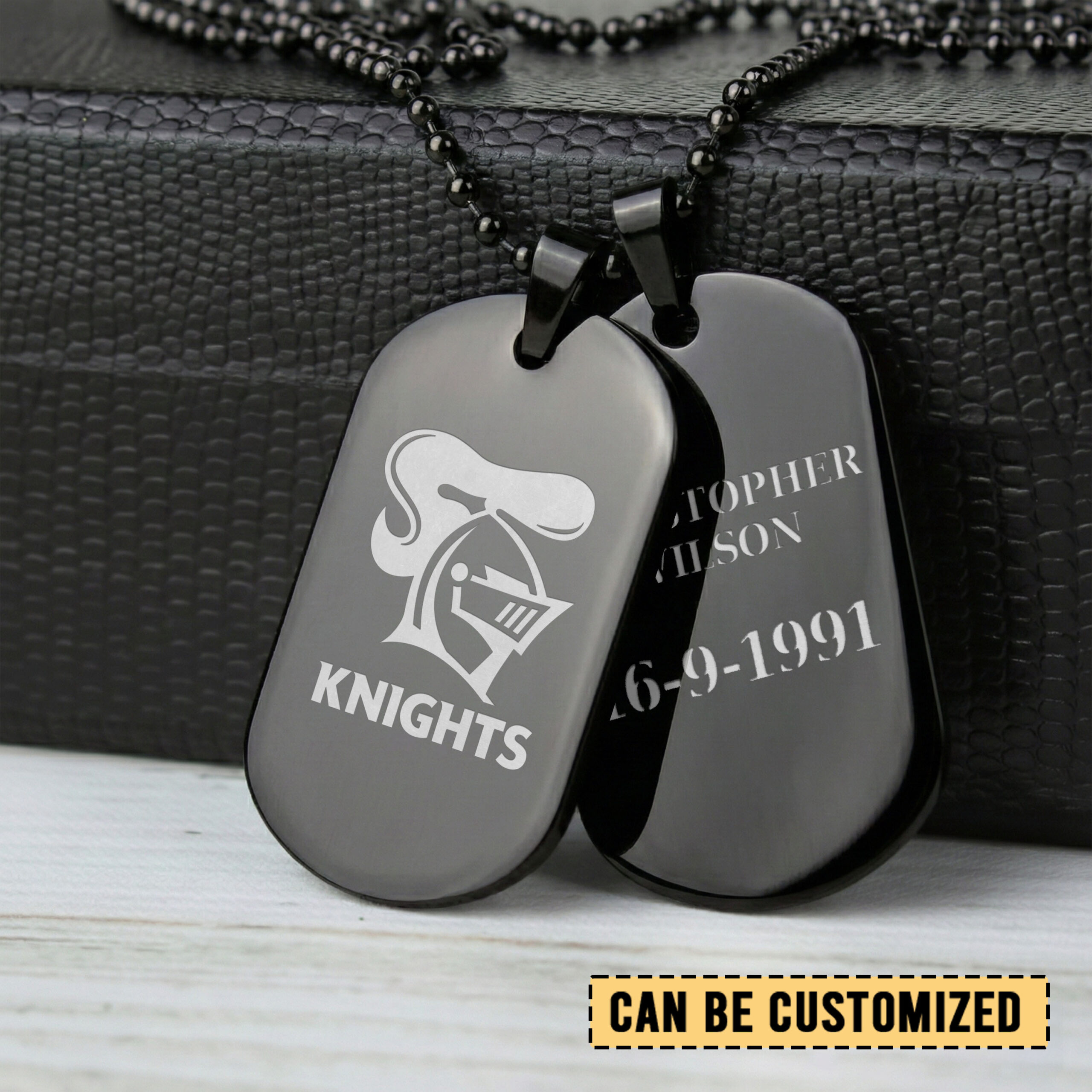 Auspiritmerch Newcastle Knights Personalized Necklace Dog Tag For Fans