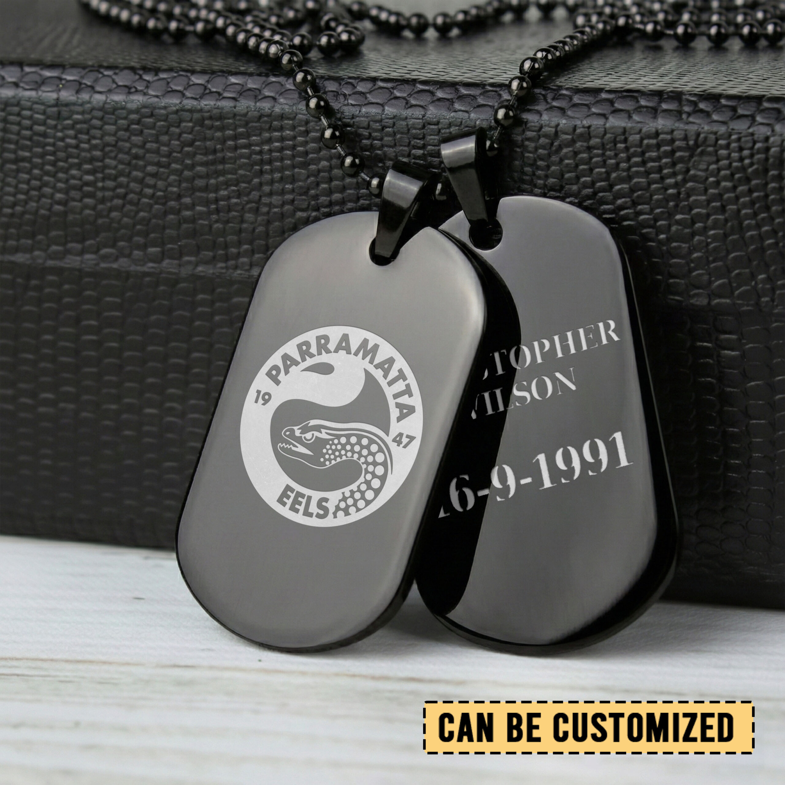 Auspiritmerch Parramatta Eels Personalized Necklace Dog Tag For Fans