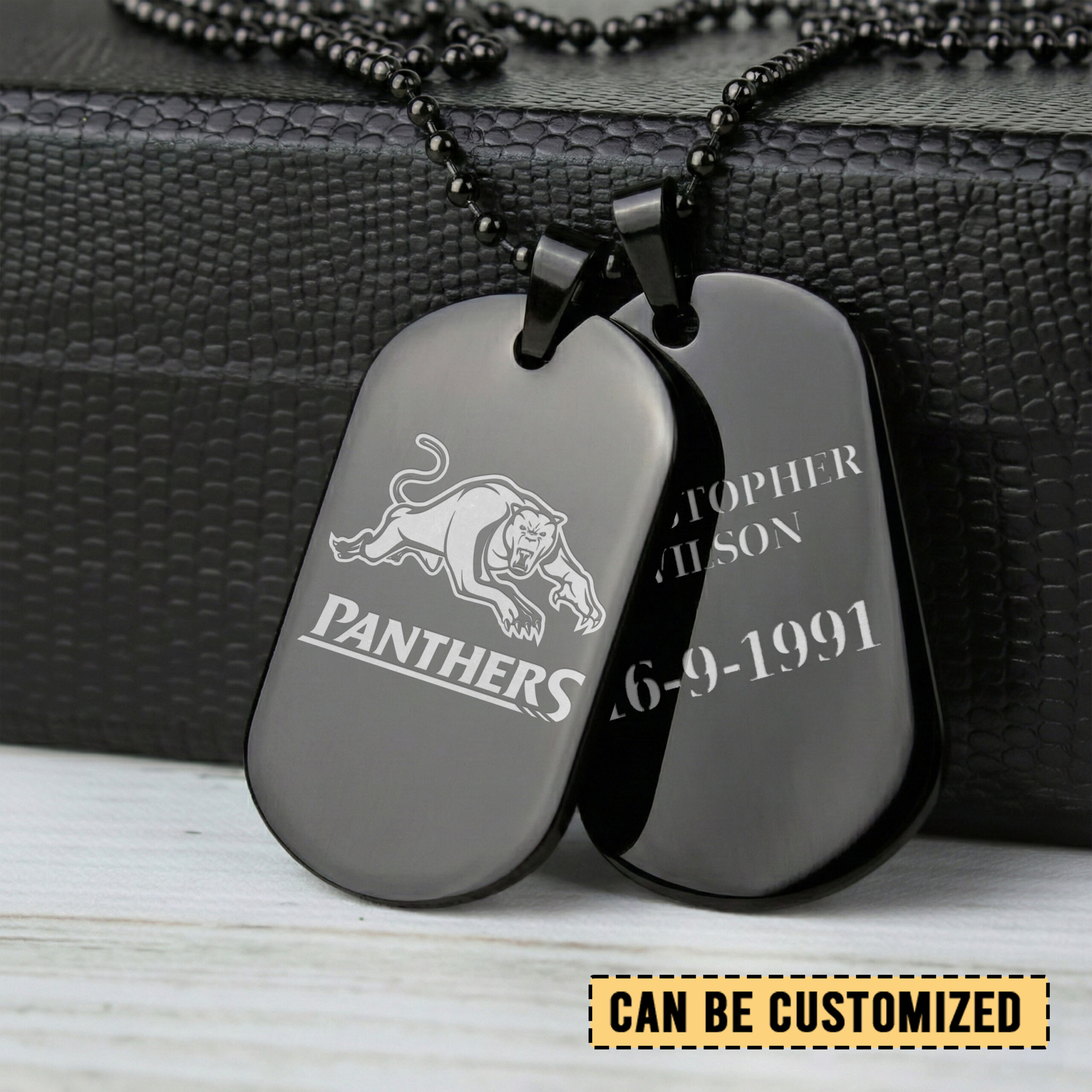 Auspiritmerch Penrith Panthers Personalized Necklace Dog Tag For Fans