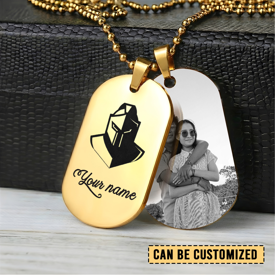 Auspiritmerch Gold Coast Titans Personalized Necklace Dog Tag For Fans