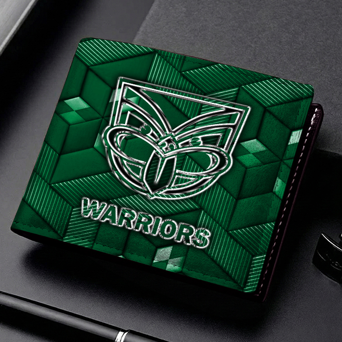 Auspiritmerch New Zealand Warriors Personalized Leather Wallet Gift For Fans