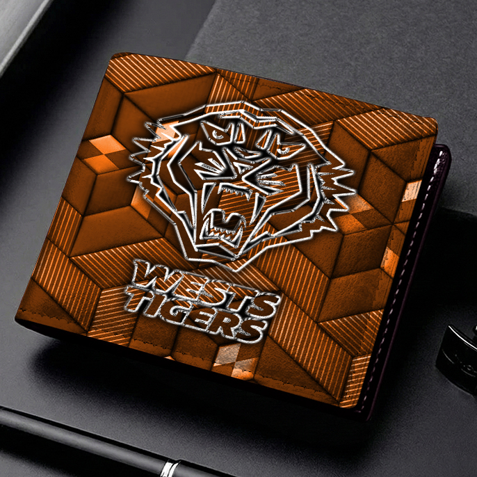 Auspiritmerch Wests Tigers Personalized Leather Wallet Gift For Fans