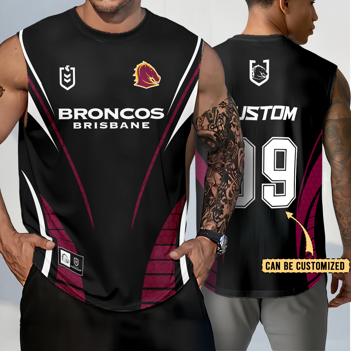 Auspiritmerch Brisbane Broncos Personalized Tank Top Gift For Fans