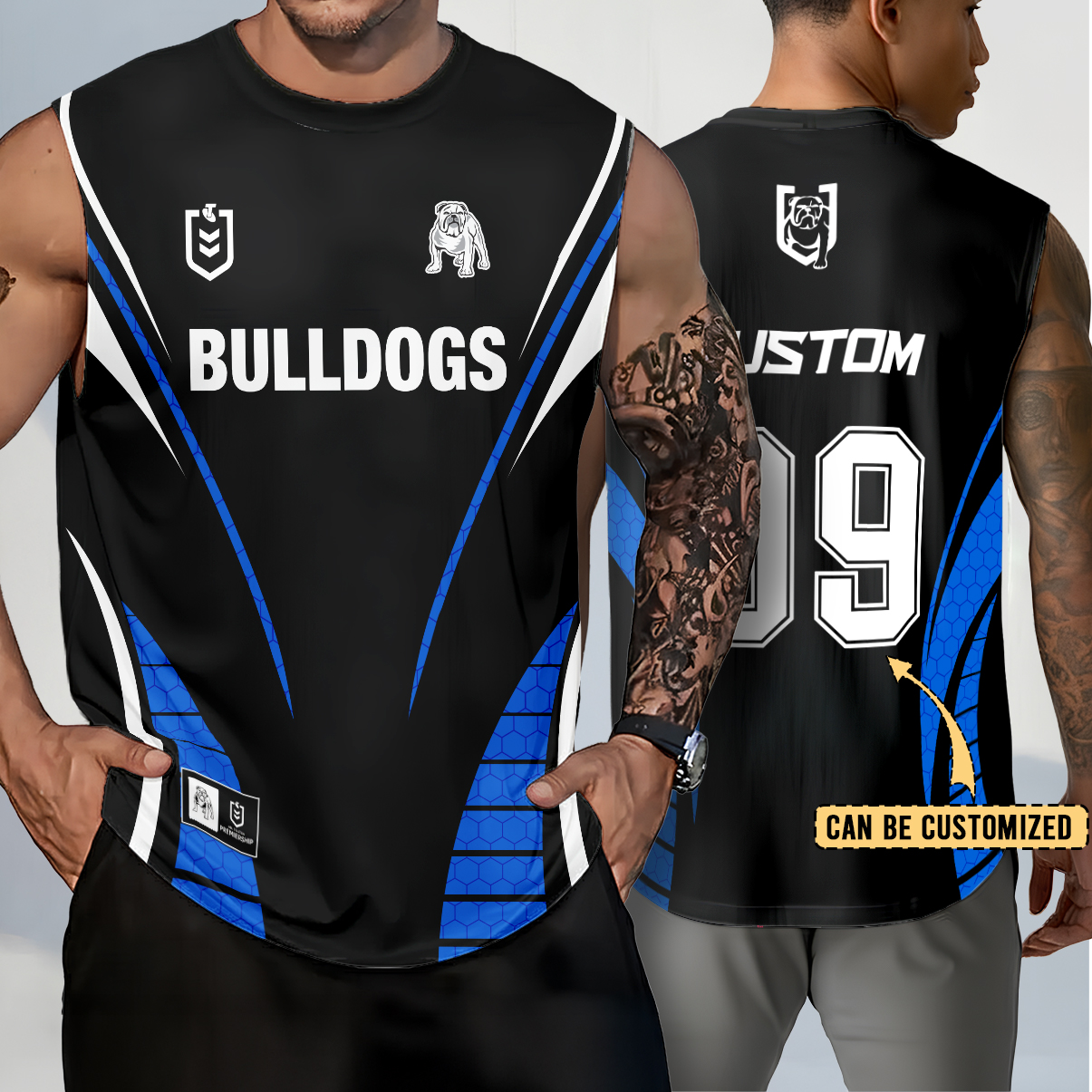 Auspiritmerch Canterbury-Bankstown Bulldogs Personalized Tank Top Gift For Fans