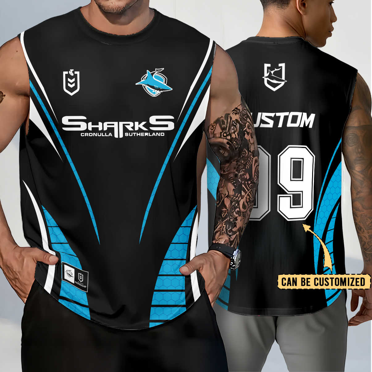 Auspiritmerch Cronulla-Sutherland Sharks Personalized Tank Top Gift For Fans