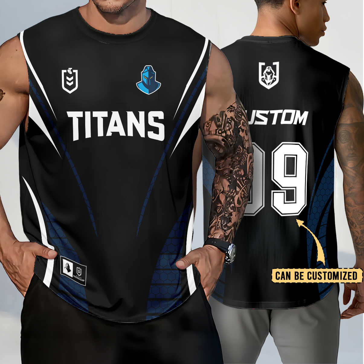 Auspiritmerch Gold Coast Titans Personalized Tank Top Gift For Fans