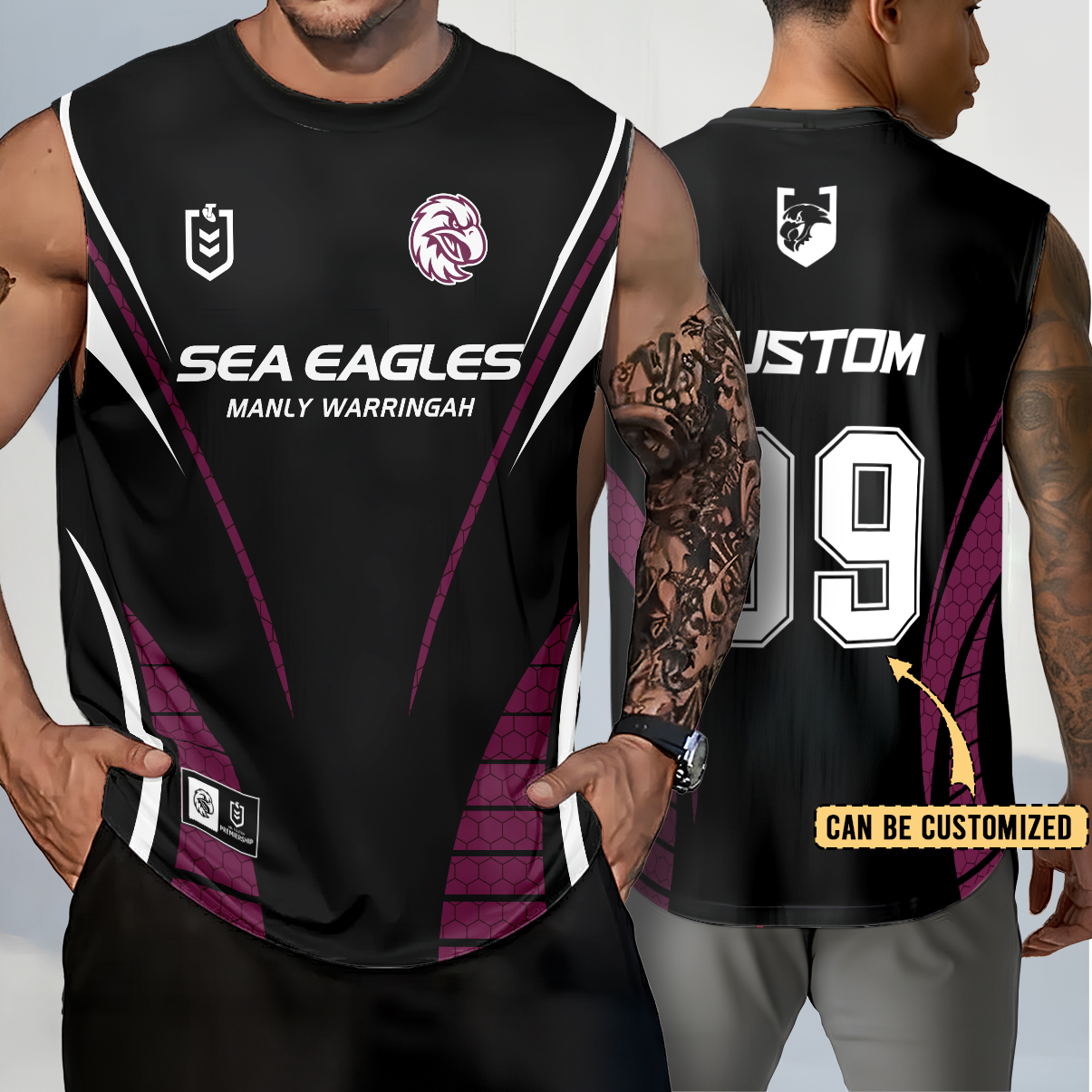 Auspiritmerch Manly Warringah Sea Eagles Personalized Tank Top Gift For Fans