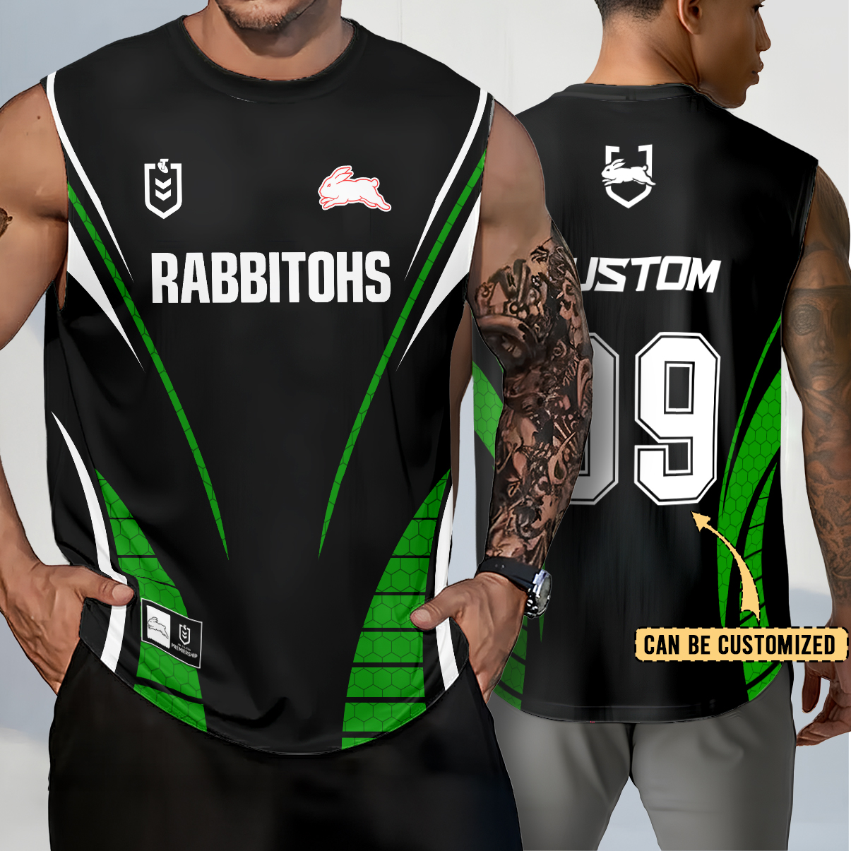 Auspiritmerch South Sydney Rabbitohs Personalized Tank Top Gift For Fans