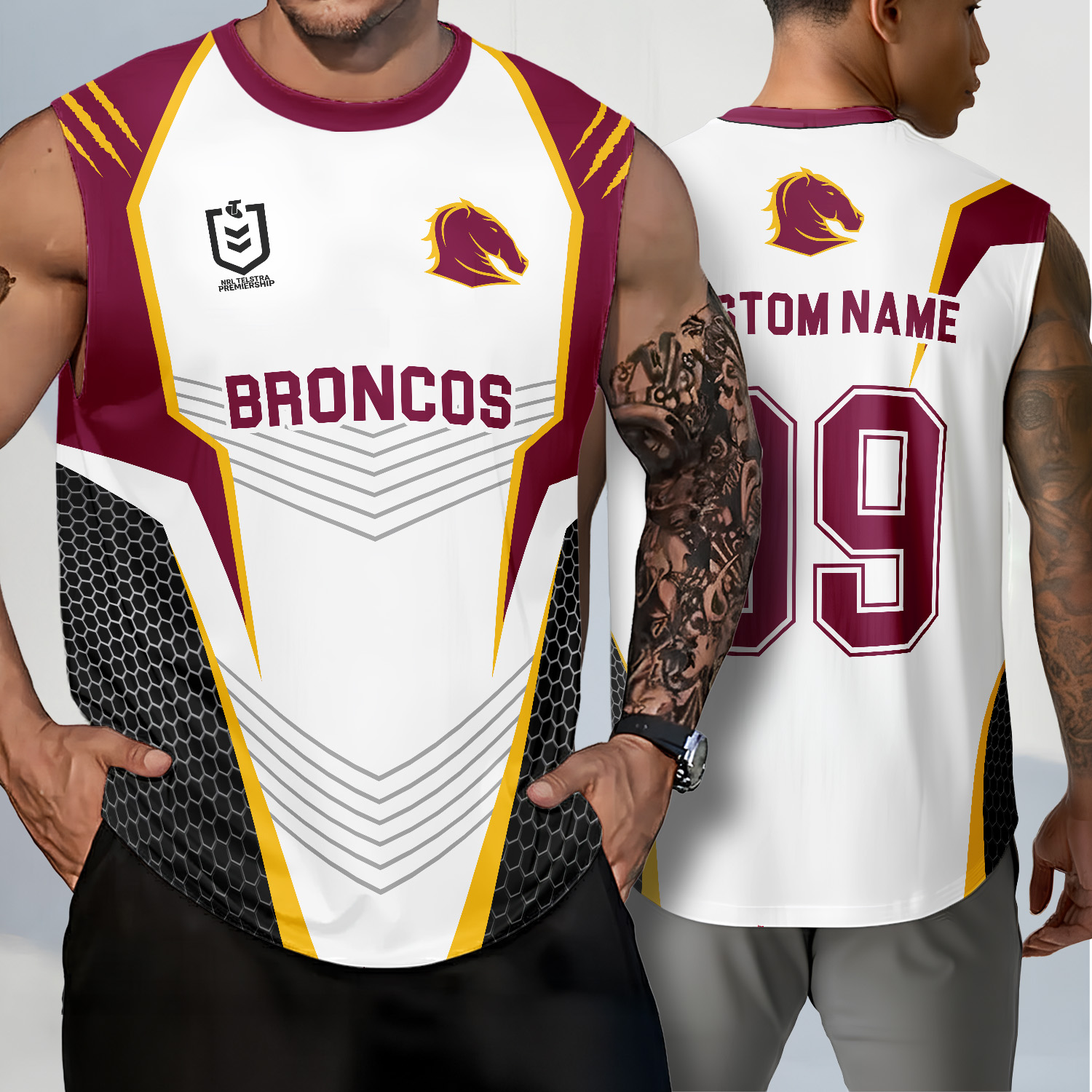 Auspiritmerch Brisbane Broncos Personalized Tank Top Gift For Fans