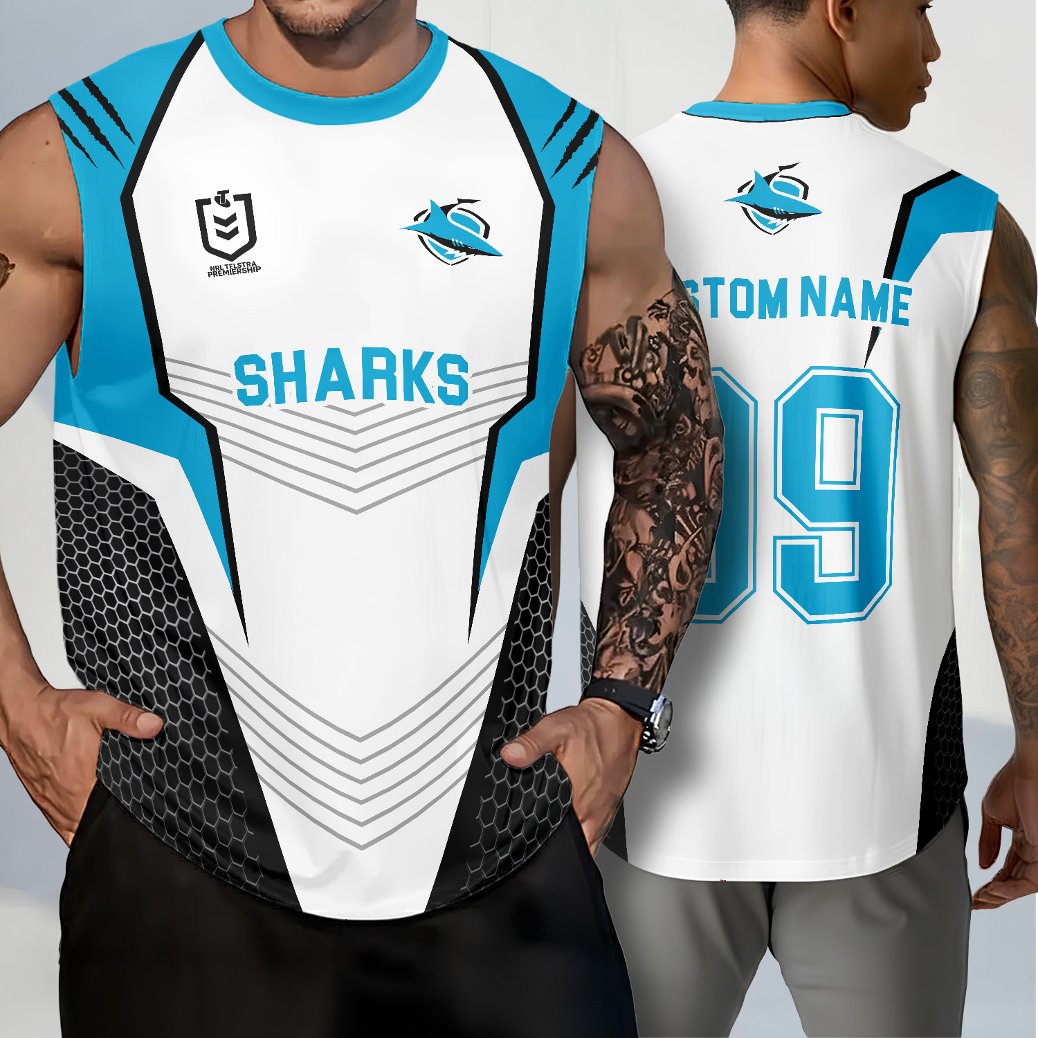 Auspiritmerch Cronulla-Sutherland Sharks Personalized Tank Top Gift For Fans