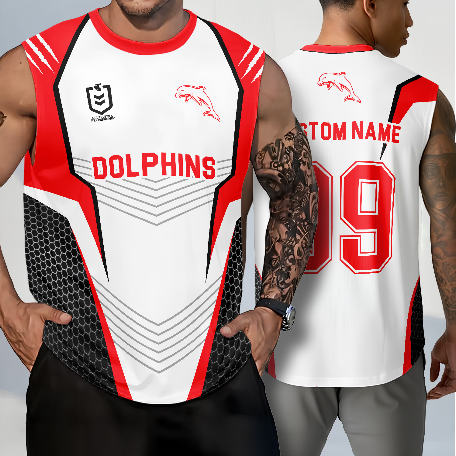 Auspiritmerch Dolphins Personalized Tank Top Gift For Fans