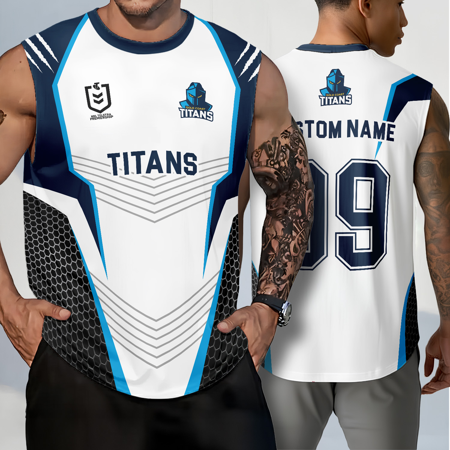 Auspiritmerch Gold Coast Titans Personalized Tank Top Gift For Fans
