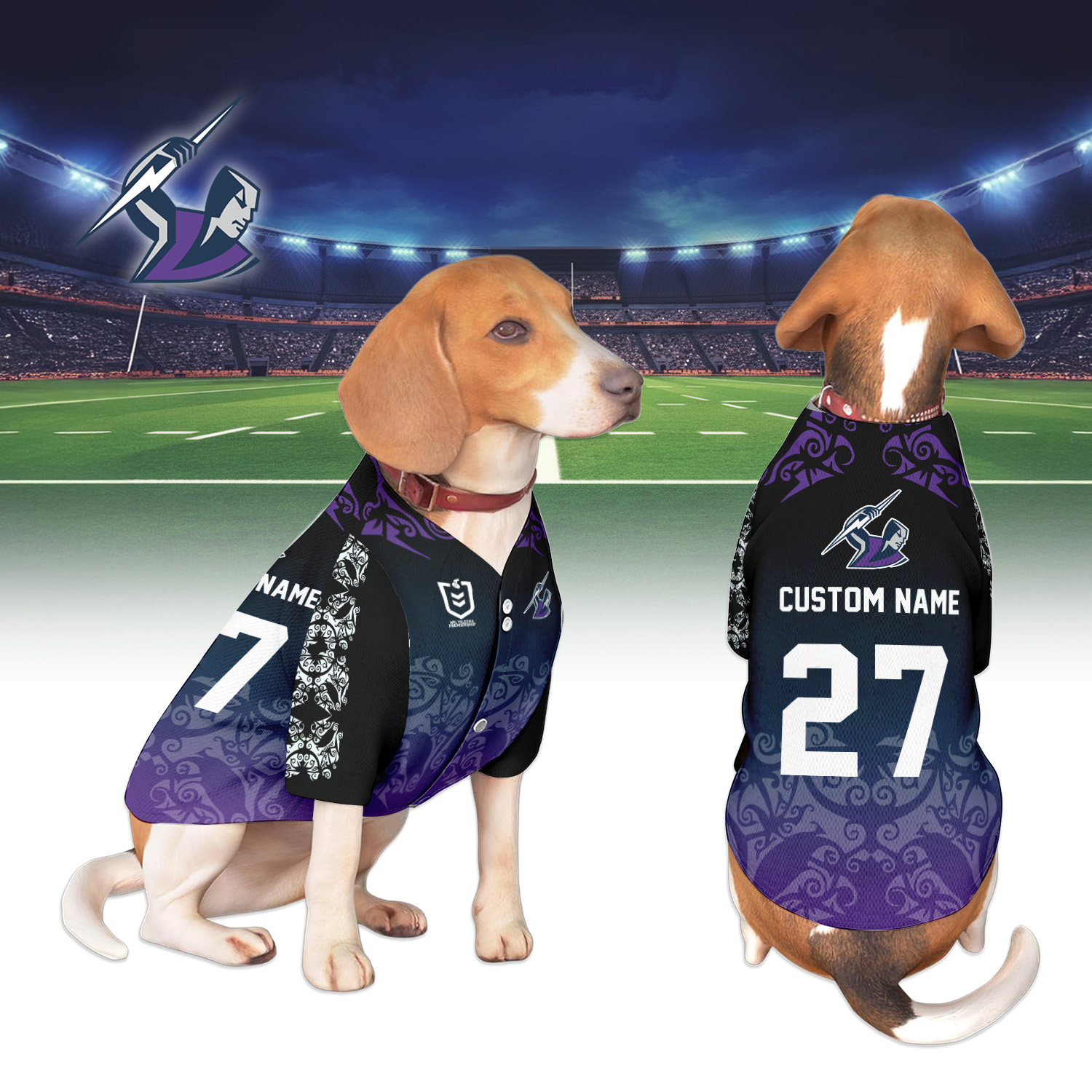 Auspiritmerch Melbourne Storm Personalized Pet Baseball Jersey Gift For Fans