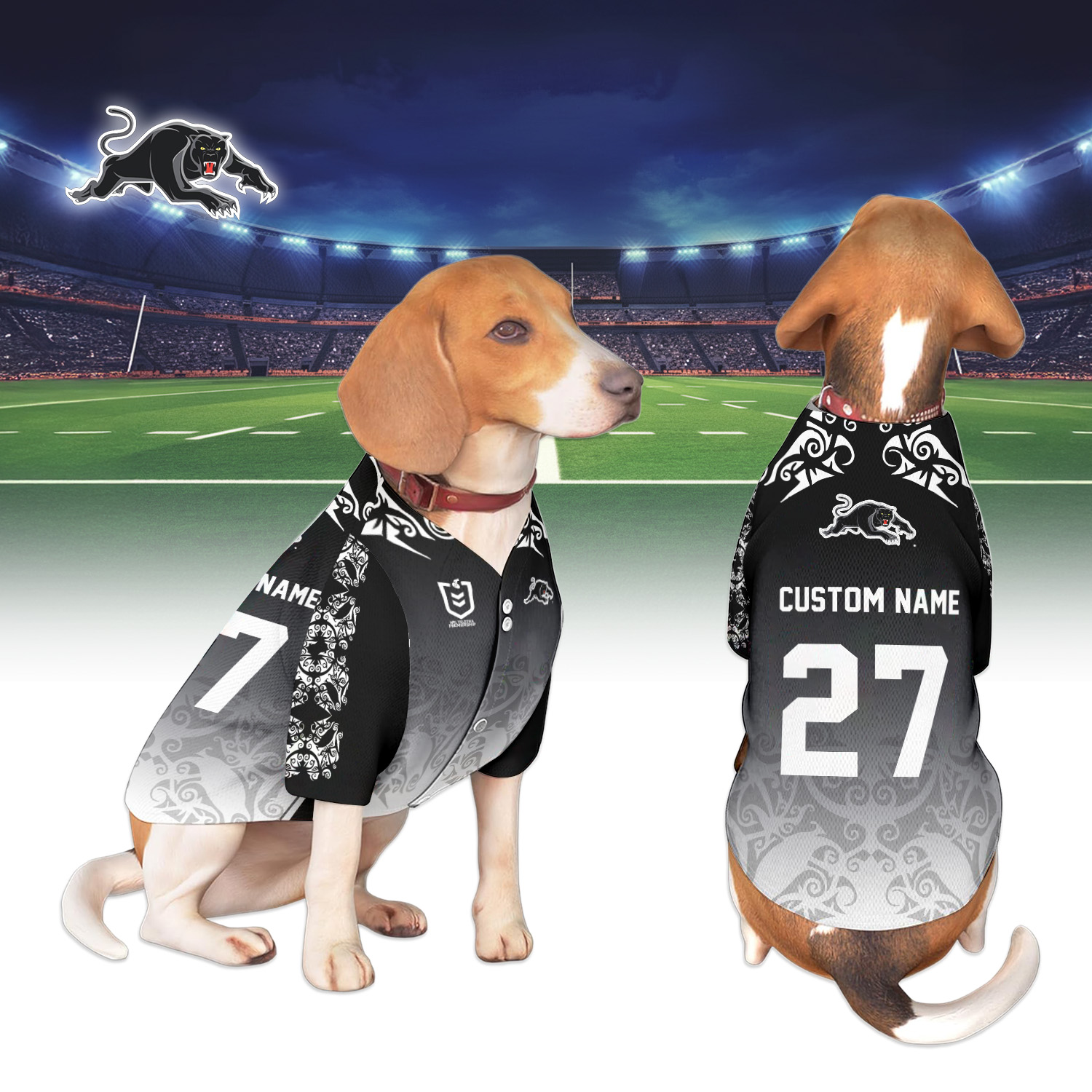 Auspiritmerch Penrith Panthers Personalized Pet Baseball Jersey Gift For Fans