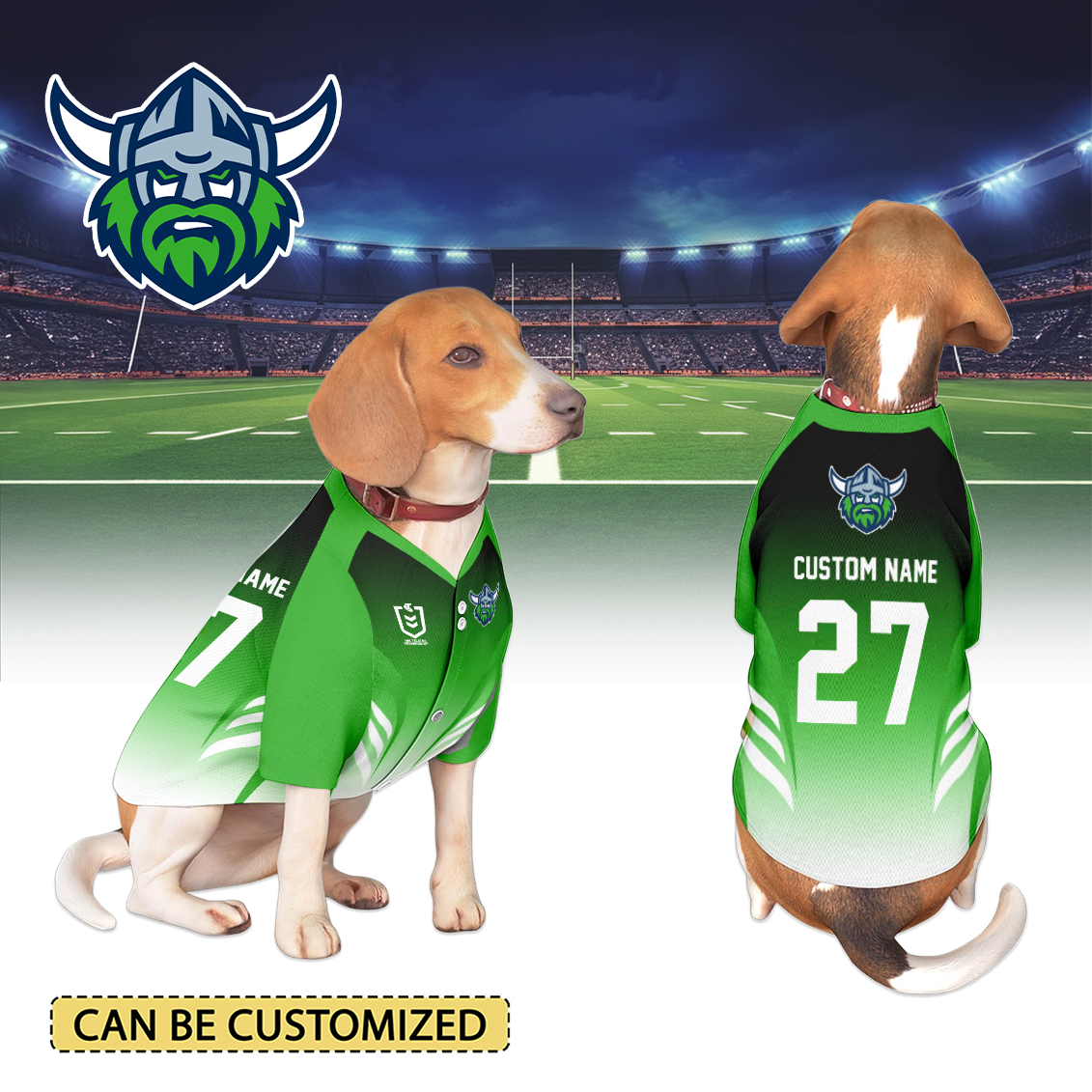 Auspiritmerch Canberra Raiders Personalized Pet Baseball Jersey Gift For Fans