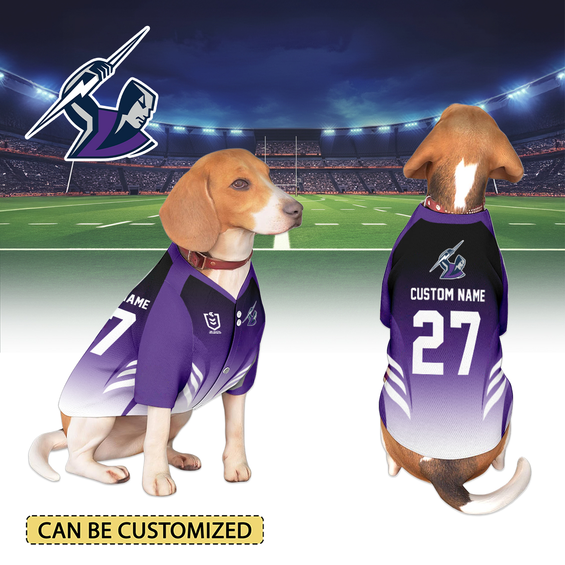 Auspiritmerch Melbourne Storm Personalized Pet Baseball Jersey Gift For Fans