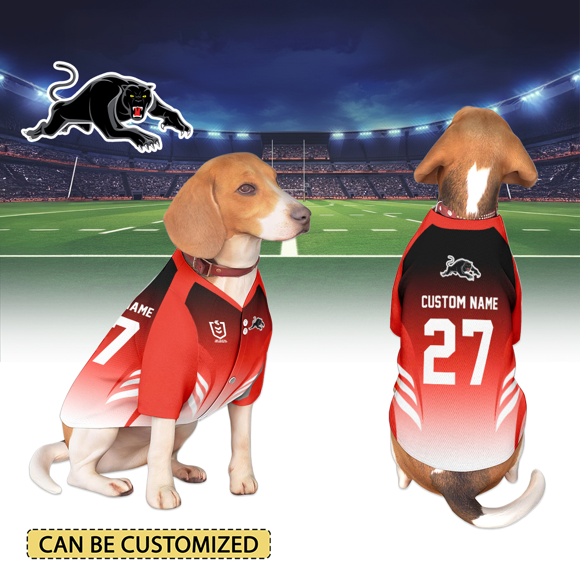 Auspiritmerch Penrith Panthers Personalized Pet Baseball Jersey Gift For Fans