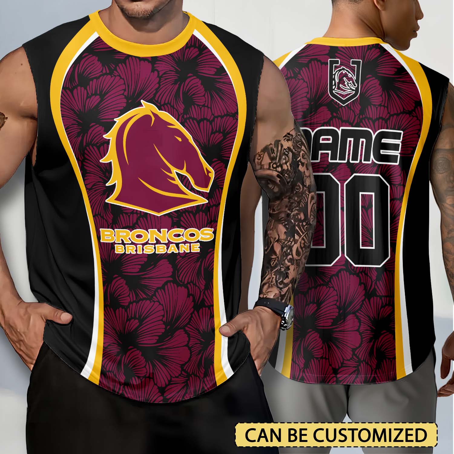 Auspiritmerch Brisbane Broncos Personalized Tank Top Gift For Fans