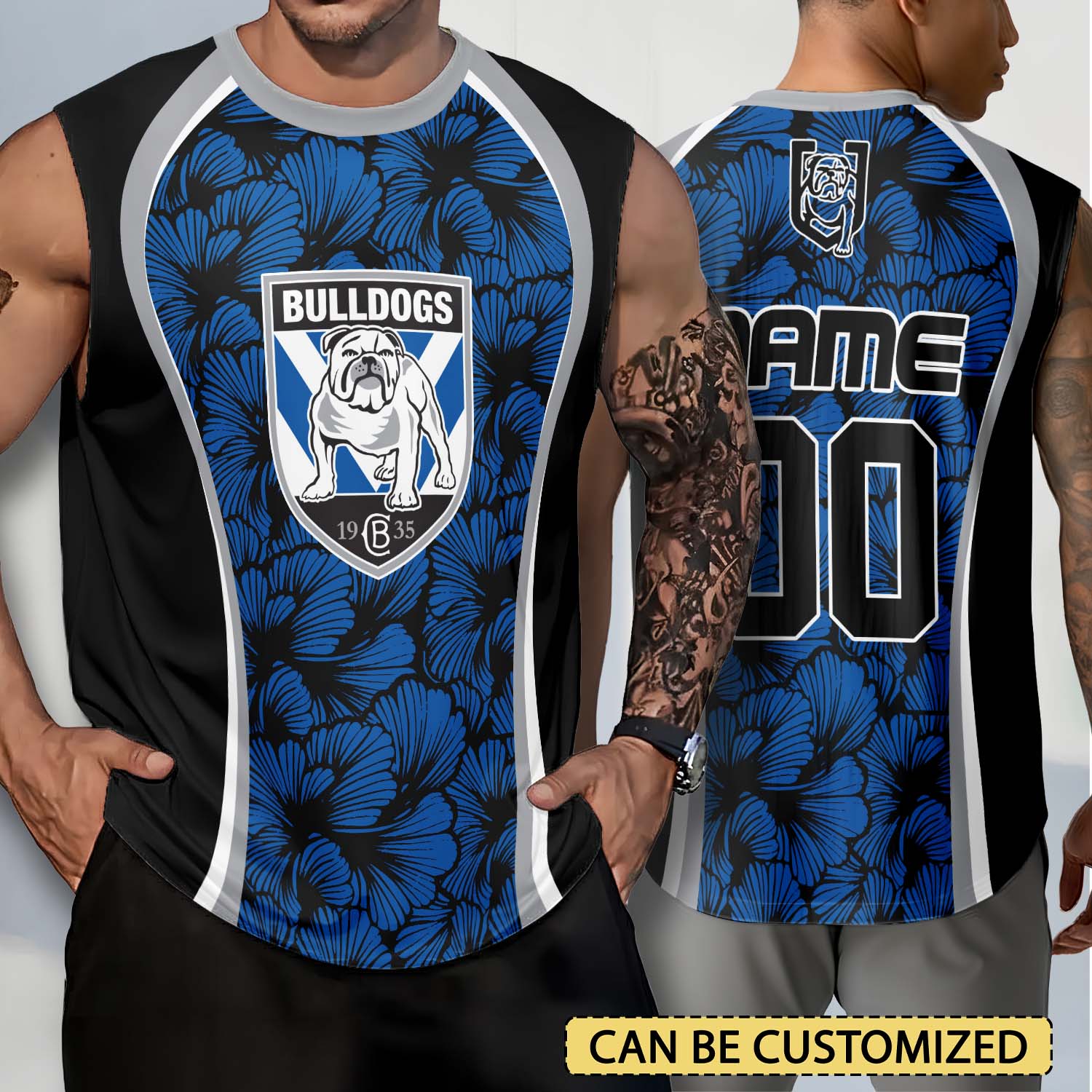 Auspiritmerch Canterbury-Bankstown Bulldogs Personalized Tank Top Gift For Fans