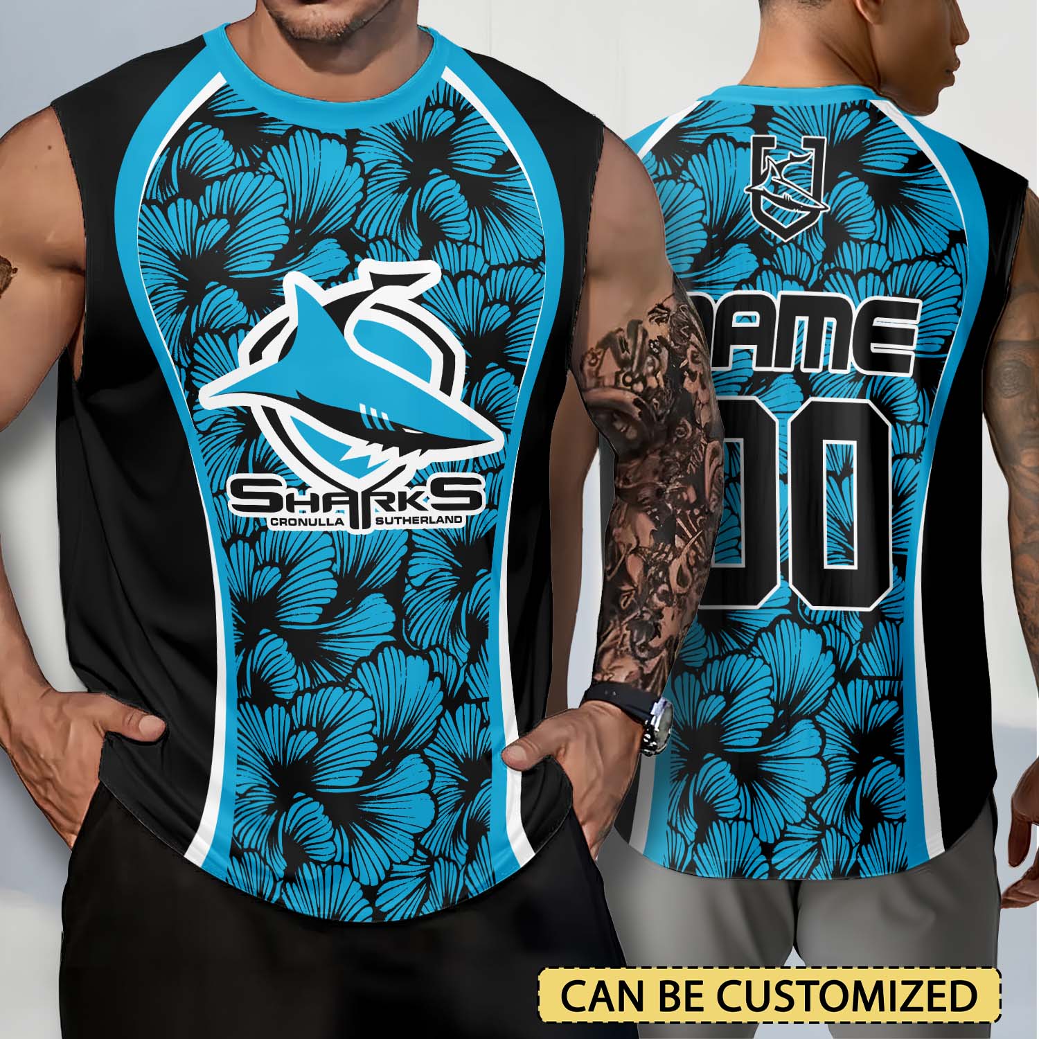Auspiritmerch Cronulla-Sutherland Sharks Personalized Tank Top Gift For Fans