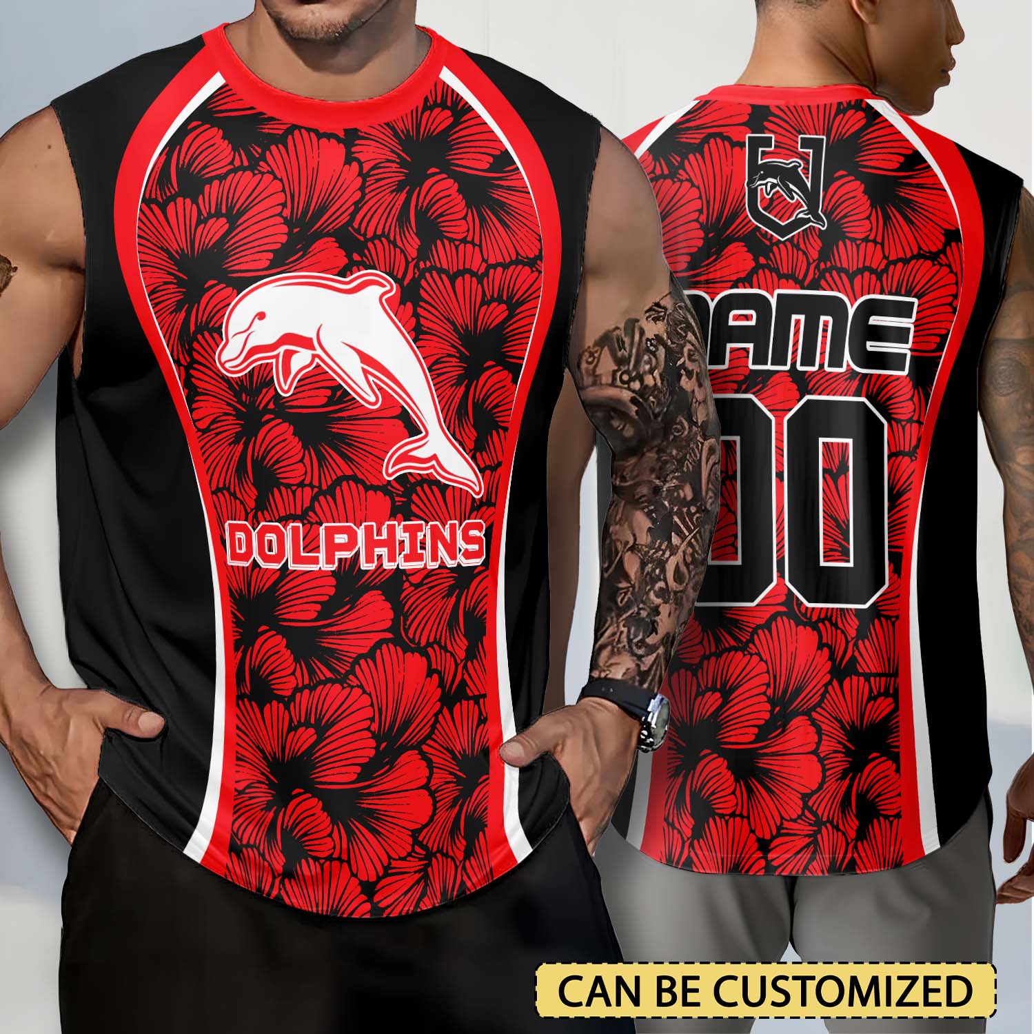 Auspiritmerch Dolphins Personalized Tank Top Gift For Fans