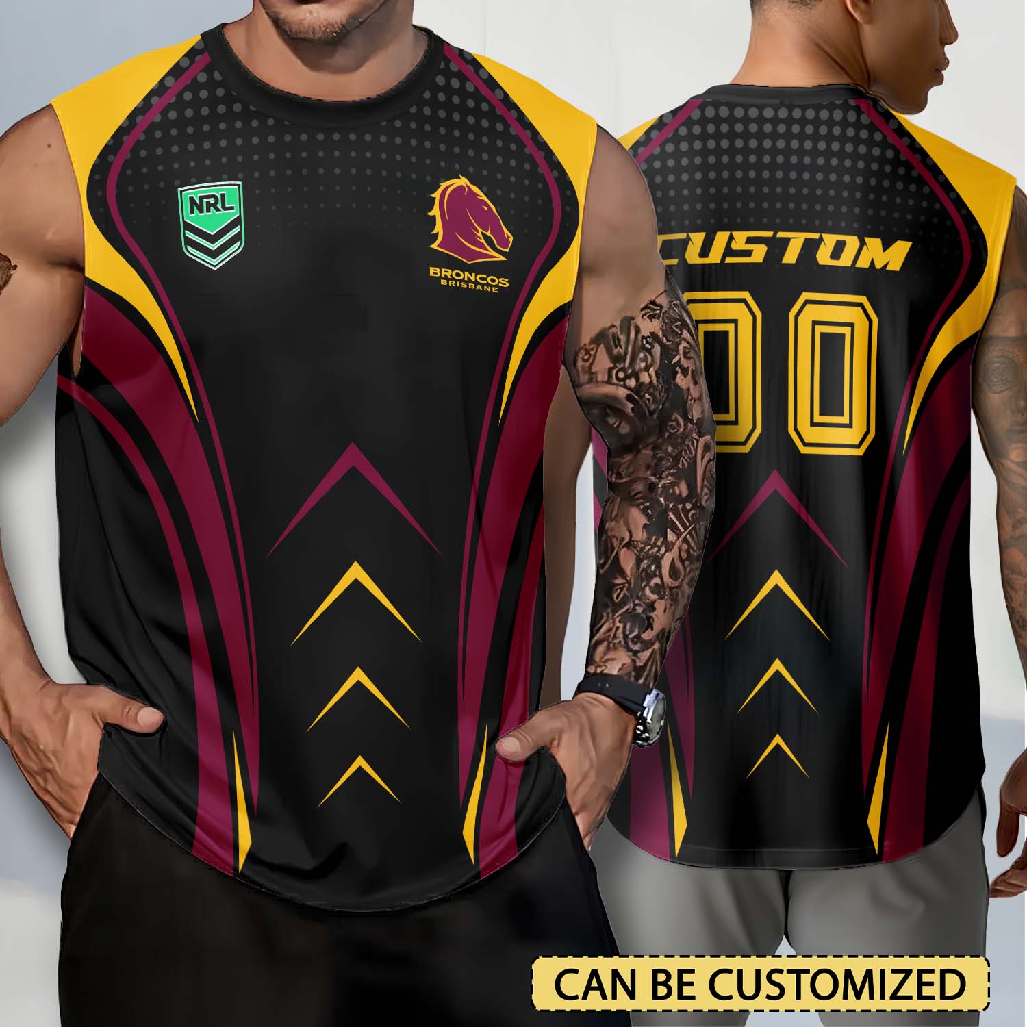 Auspiritmerch Brisbane Broncos Personalized Tank Top Gift For Fans