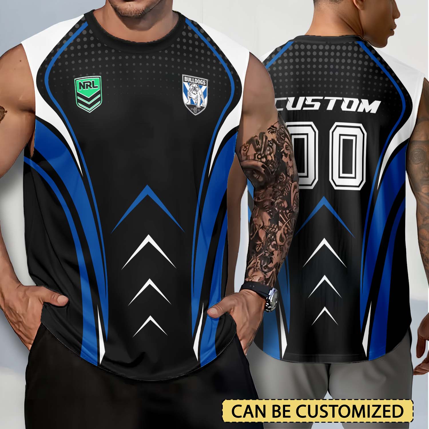 Auspiritmerch Canterbury-Bankstown Bulldogs Personalized Tank Top Gift For Fans