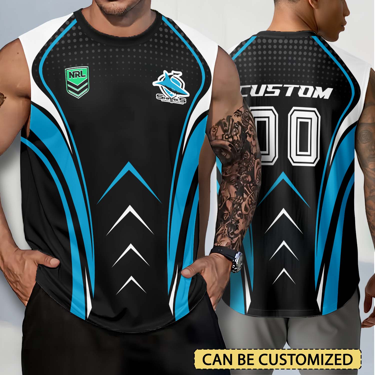 Auspiritmerch Cronulla-Sutherland Sharks Personalized Tank Top Gift For Fans