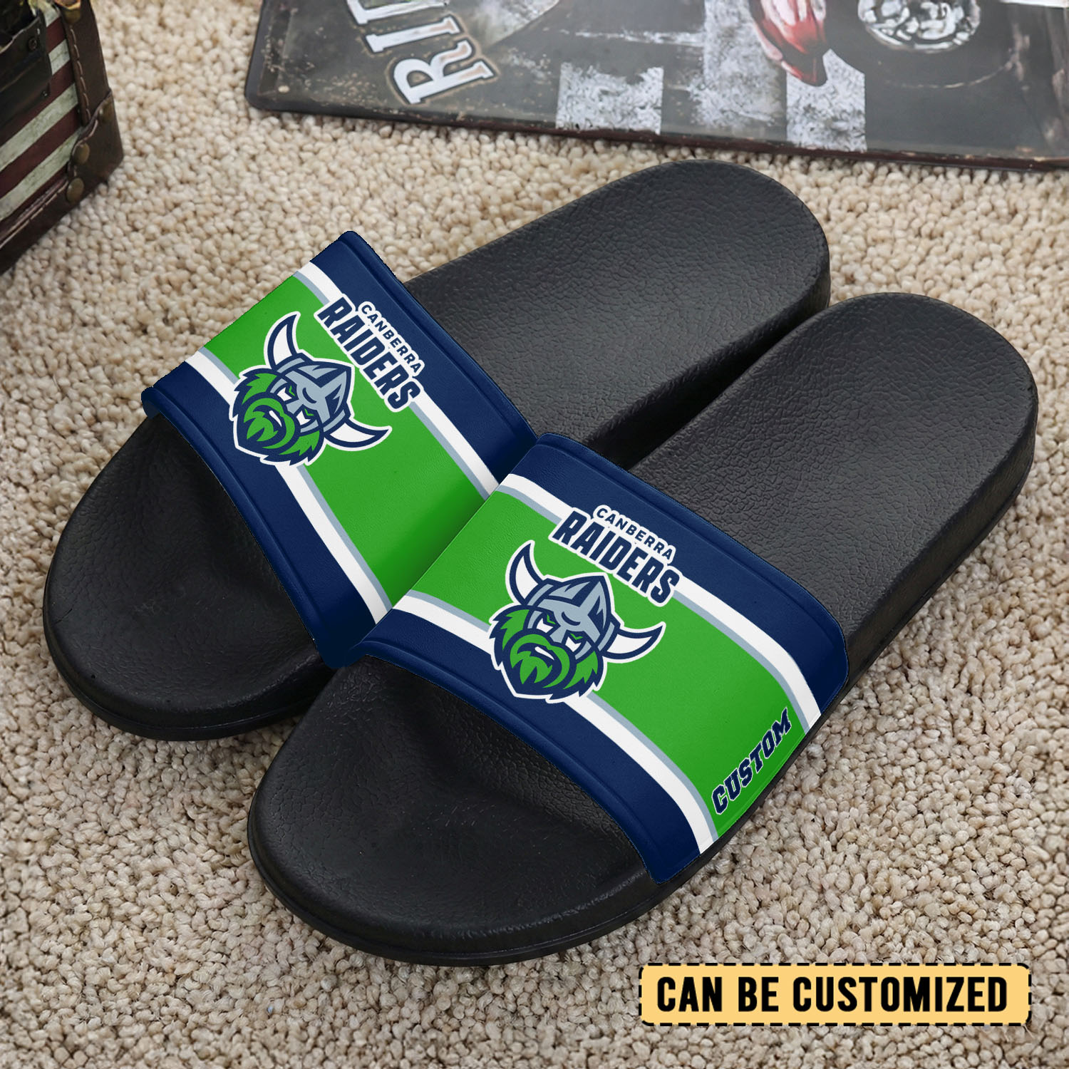 Auspiritmerch Canberra Raiders Personalized Sports Slippers Gift For Fans