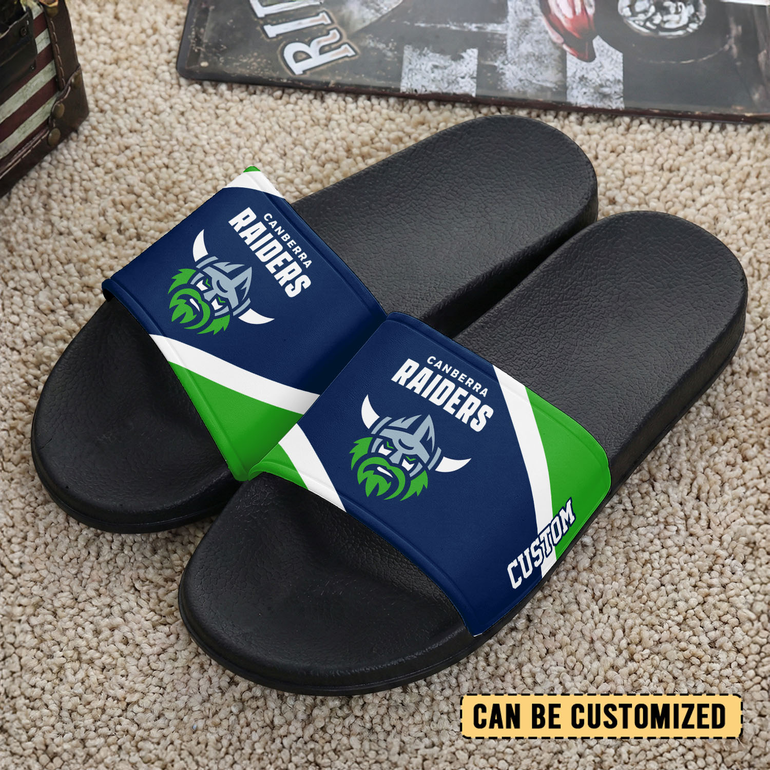 Auspiritmerch Canberra Raiders Personalized Sports Slippers Gift For Fans
