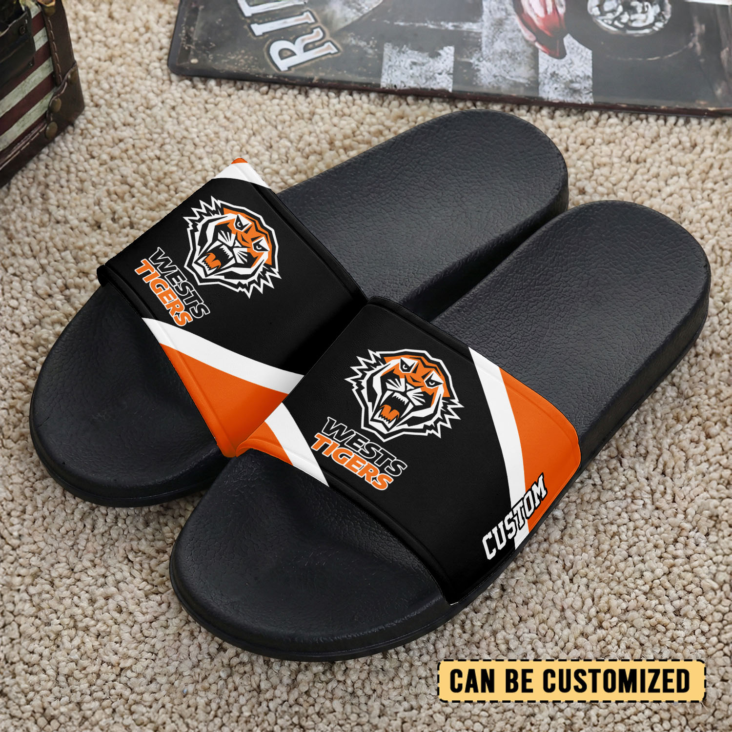 Auspiritmerch Wests Tigers Personalized Sports Slippers Gift For Fans