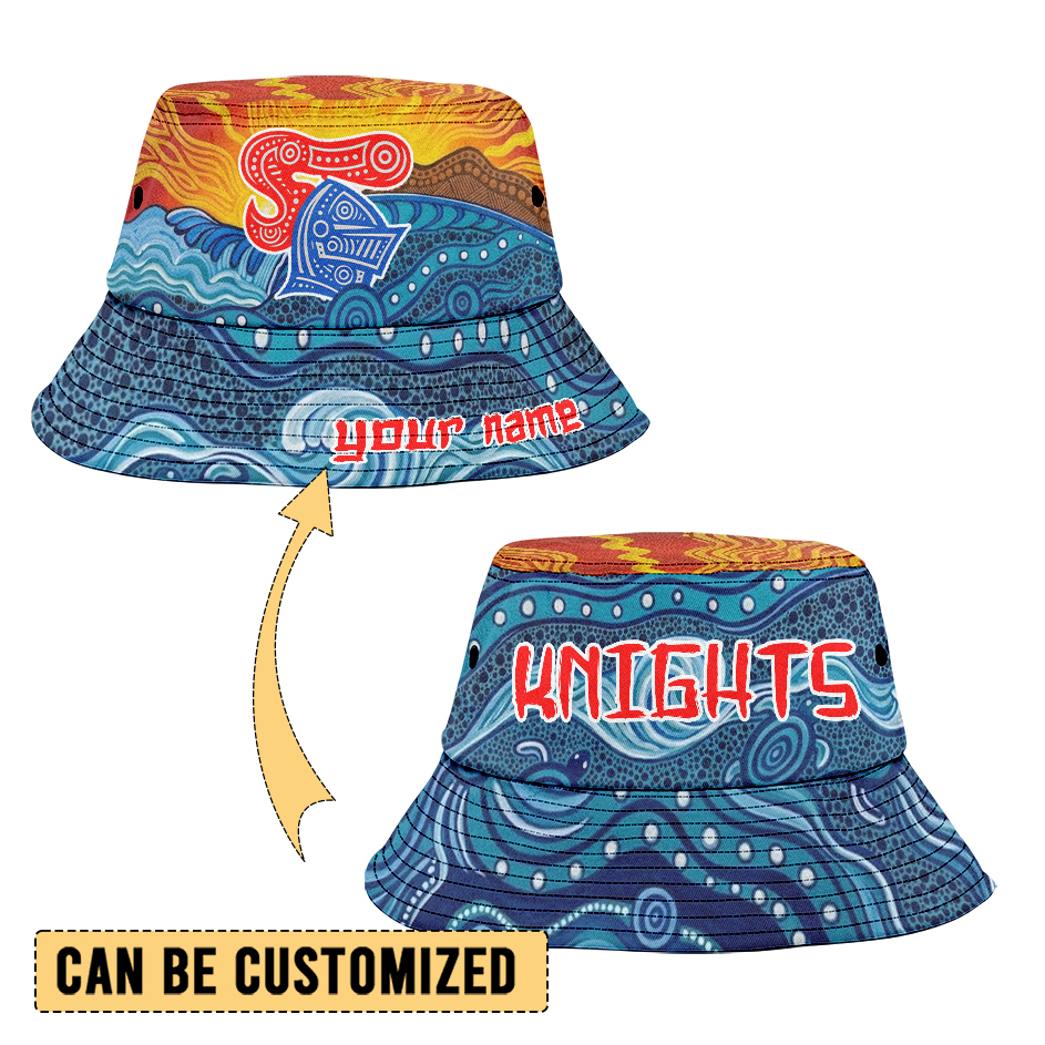 Auspiritmerch Newcastle Knights Personalized Bucket Hat Gift For Fans