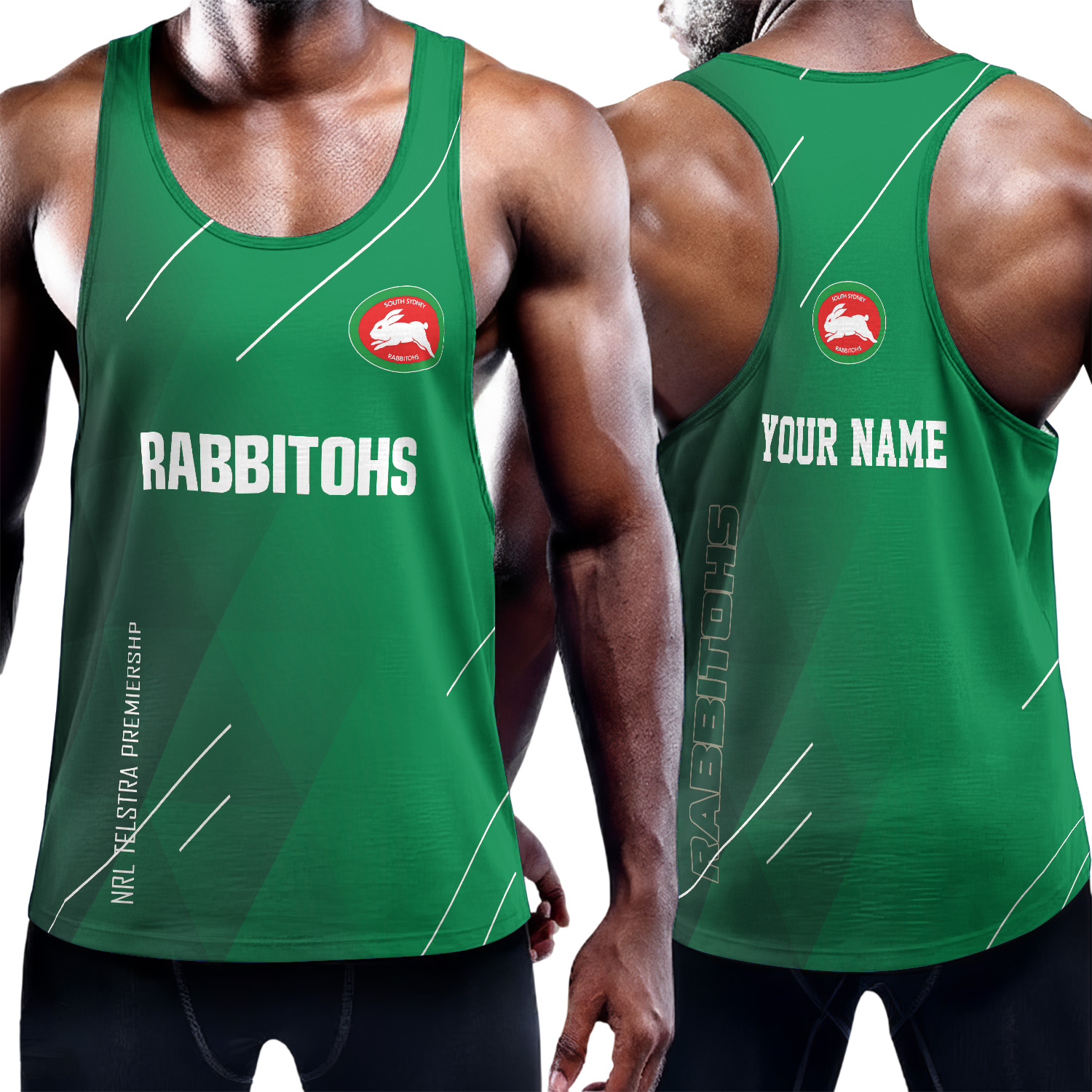Auspiritmerch South Sydney Rabbitohs Personalized Unisex Tank Top Gift For Fans