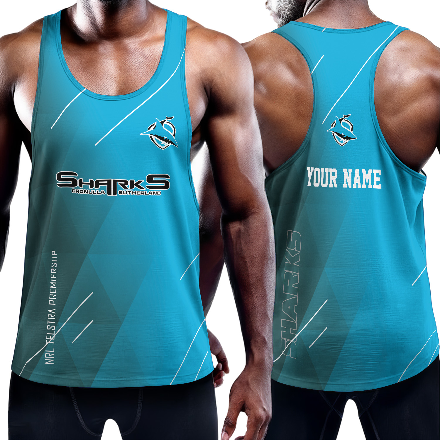 Auspiritmerch Cronulla-Sutherland Sharks Personalized Unisex Tank Top Gift For Fans