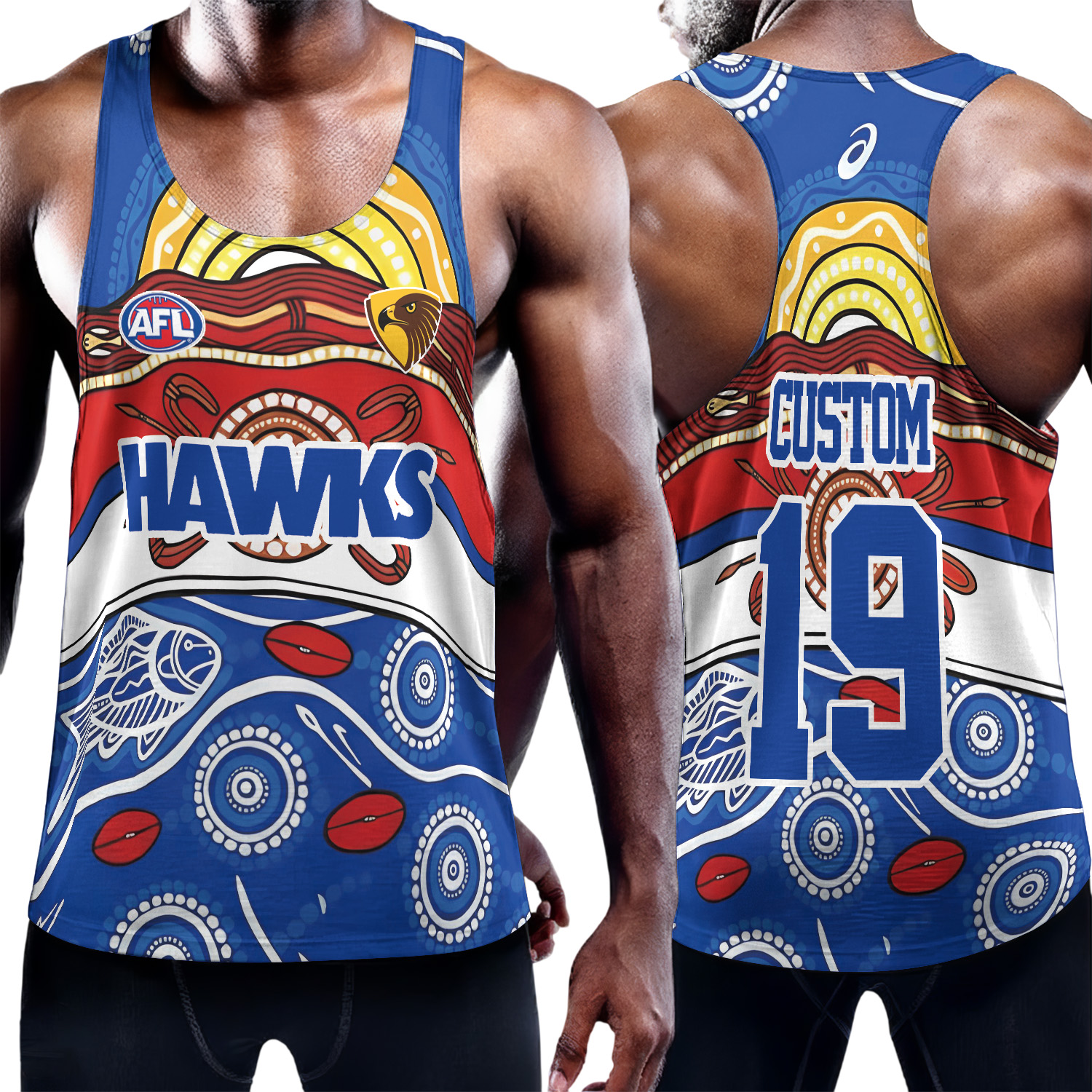 Auspiritmerch Hawthorn Hawks Personalized Unisex Tank Top Gift For Fans