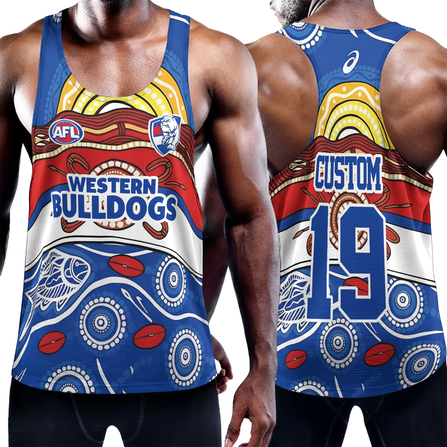 Auspiritmerch Western Bulldogs Personalized Unisex Tank Top Gift For Fans