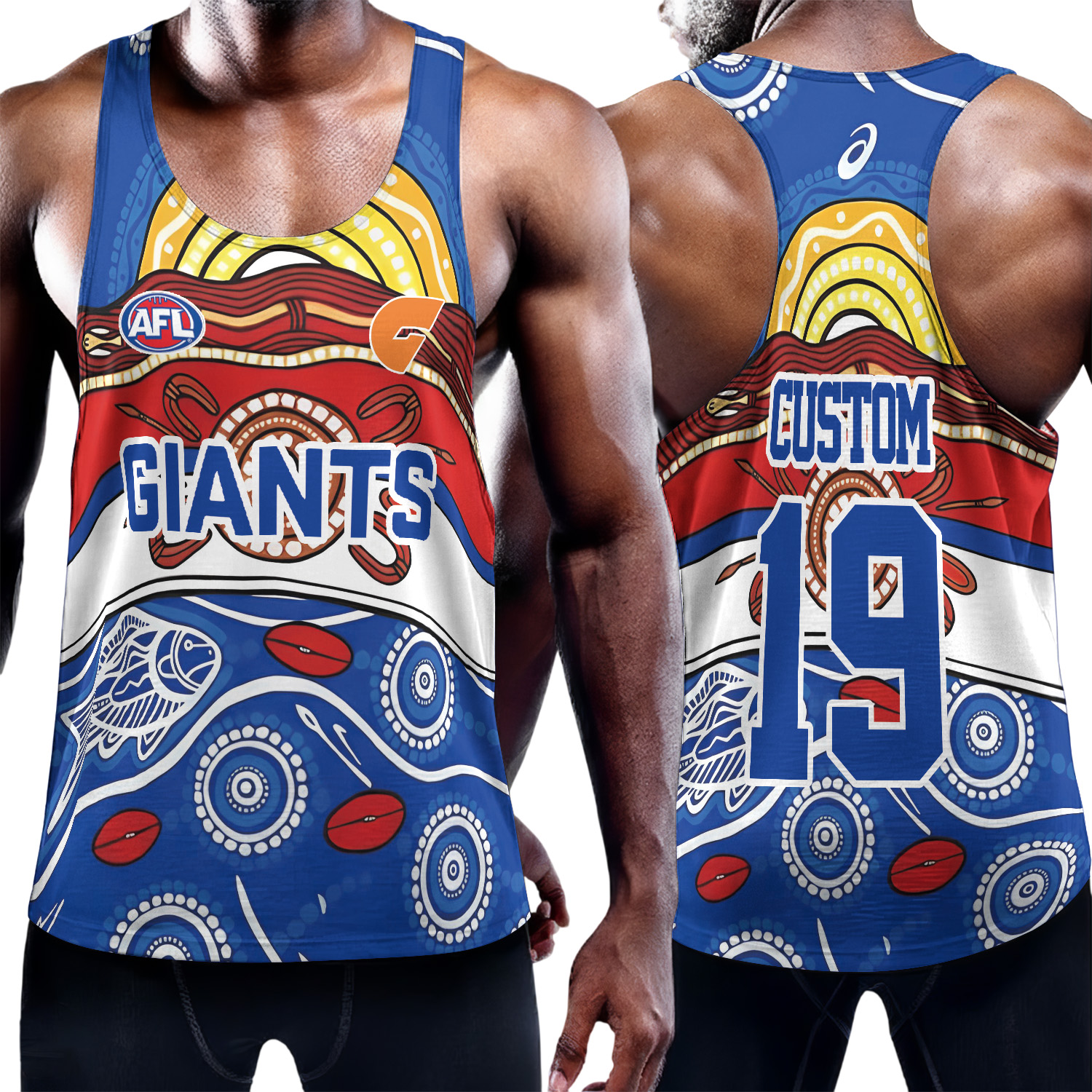 Auspiritmerch GWS Giants Personalized Unisex Tank Top Gift For Fans