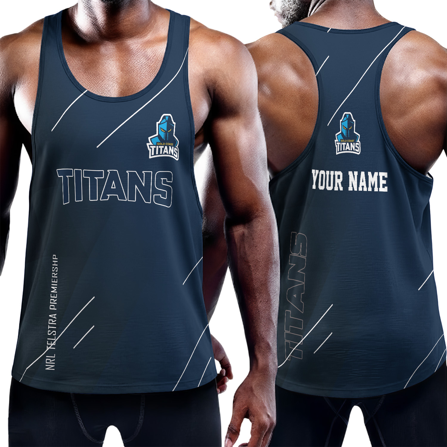 Auspiritmerch Gold Coast Titans Personalized Unisex Tank Top Gift For Fans