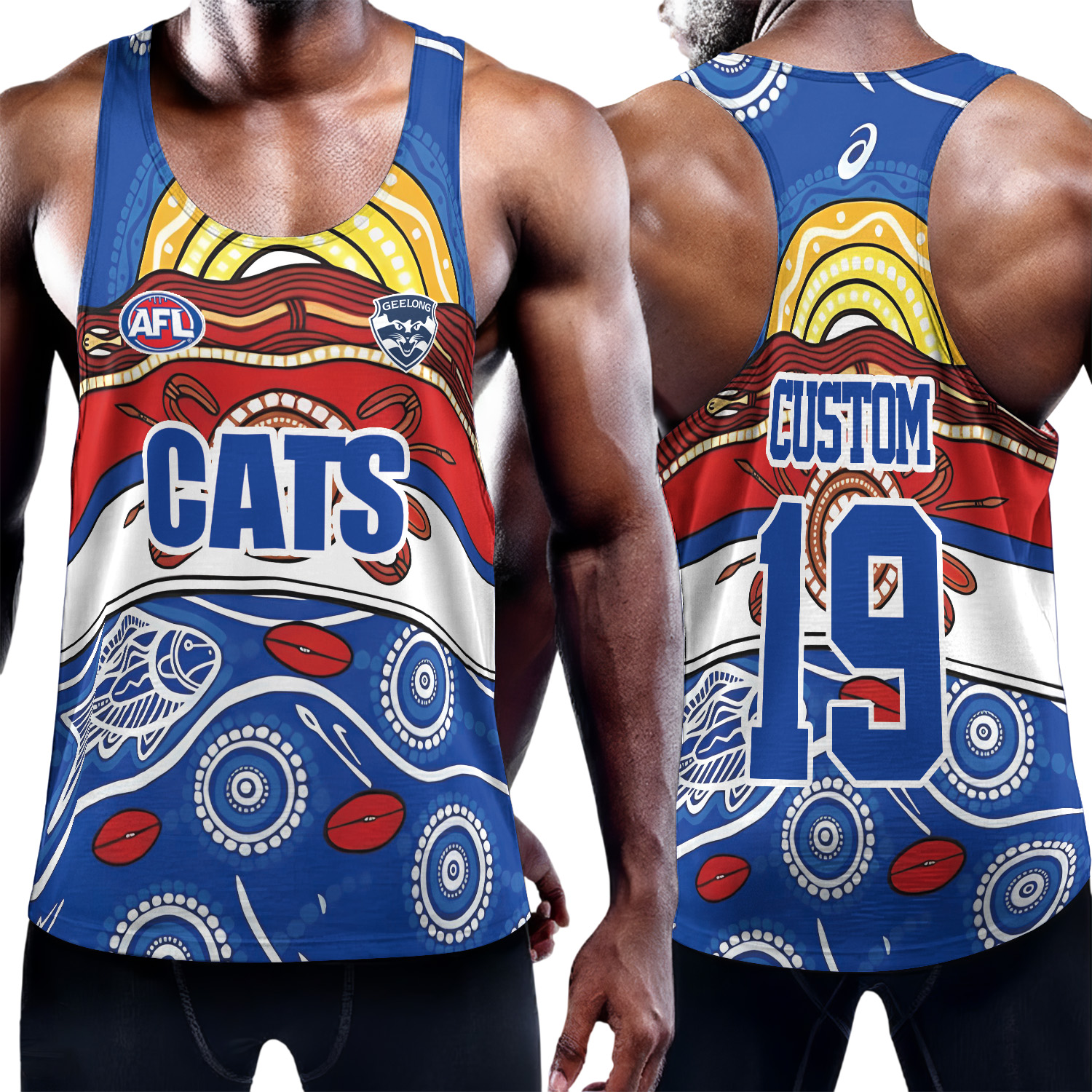 Auspiritmerch Geelong Cats Personalized Unisex Tank Top Gift For Fans