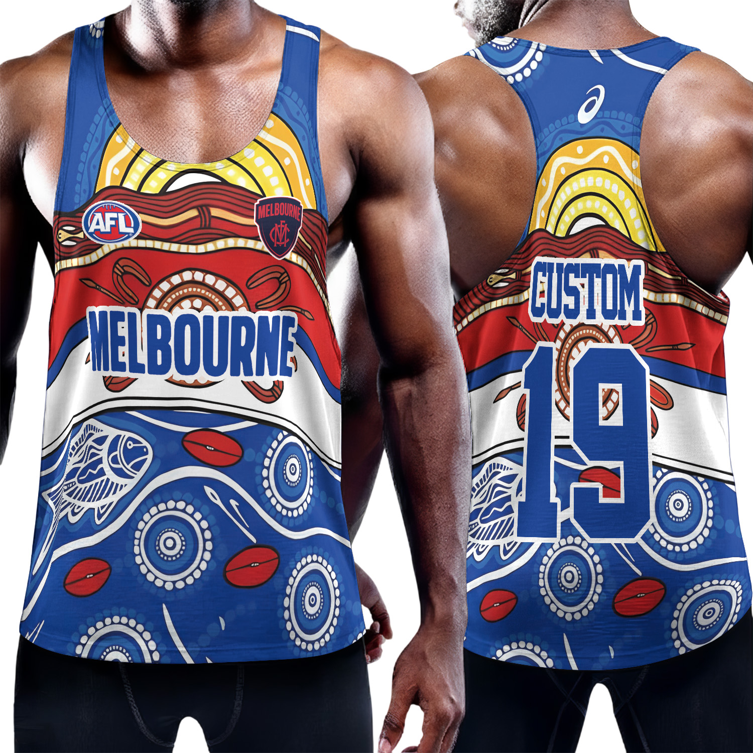 Auspiritmerch Melbourne Demons Personalized Unisex Tank Top Gift For Fans