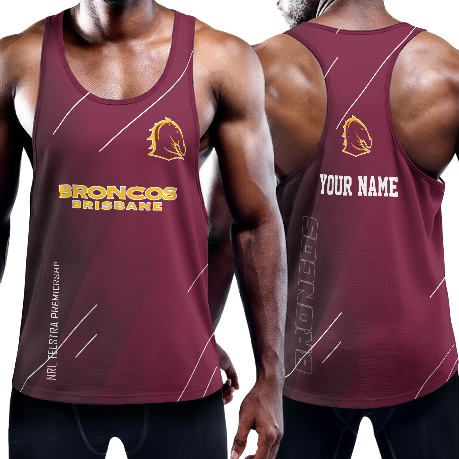 Auspiritmerch Brisbane Broncos Personalized Unisex Tank Top Gift For Fans