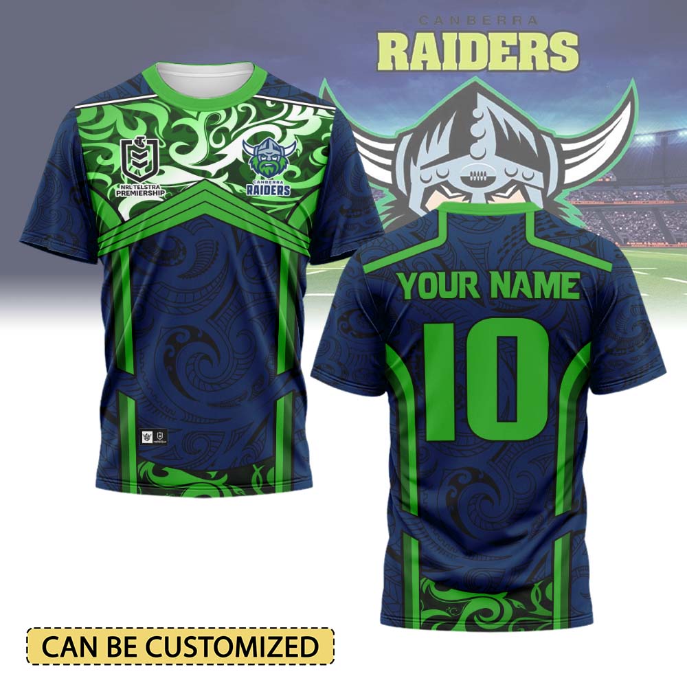 Auspiritmerch Canberra Raiders Personalized T Shirt Gift For Fans