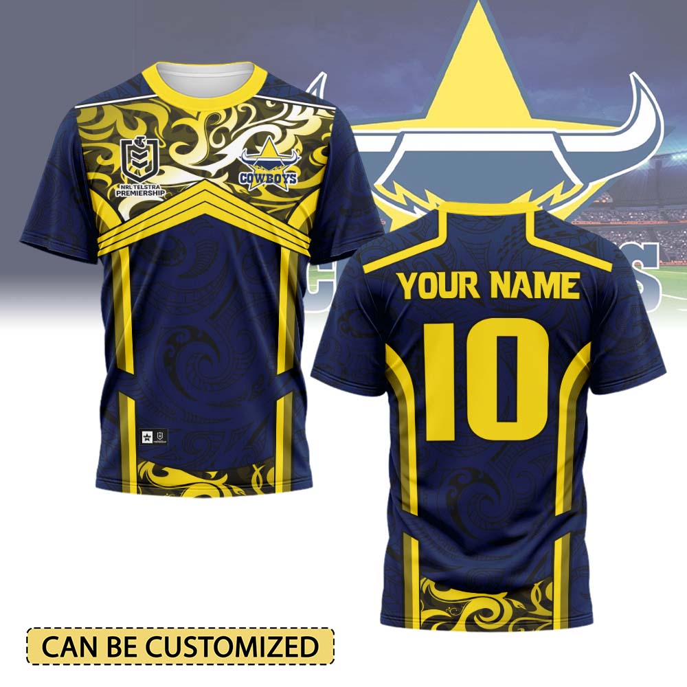 Auspiritmerch North Queensland Cowboys Personalized T Shirt Gift For Fans