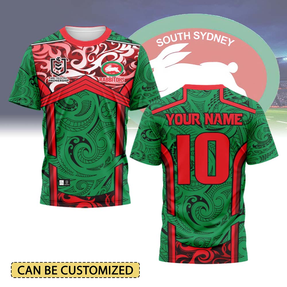 Auspiritmerch South Sydney Rabbitohs Personalized T Shirt Gift For Fans