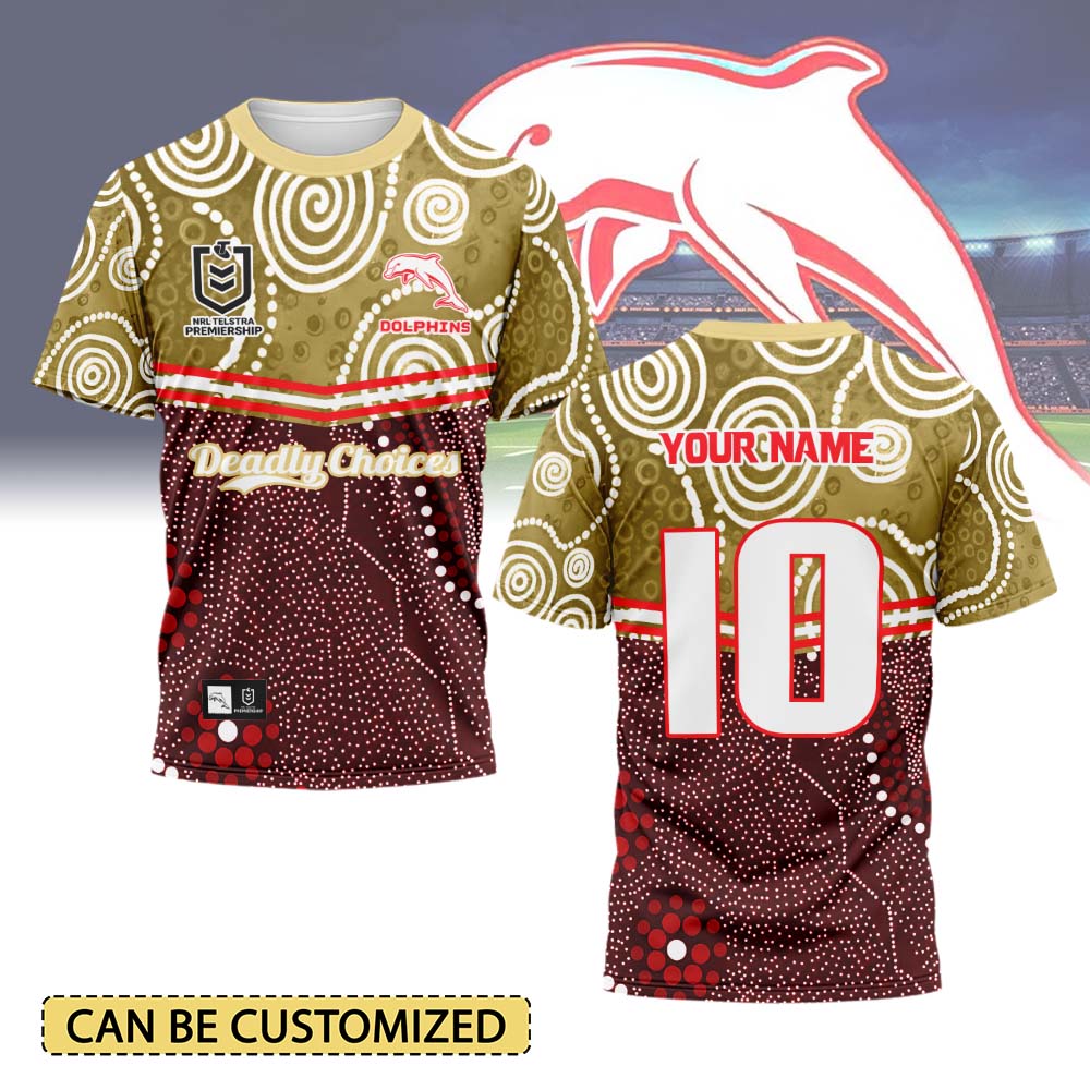 Auspiritmerch Dolphins Personalized T Shirt Gift For Fans